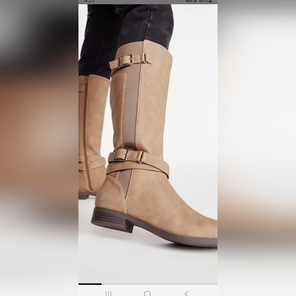 JustFab Valerie Tan Boot 9 - Picture 10 of 12